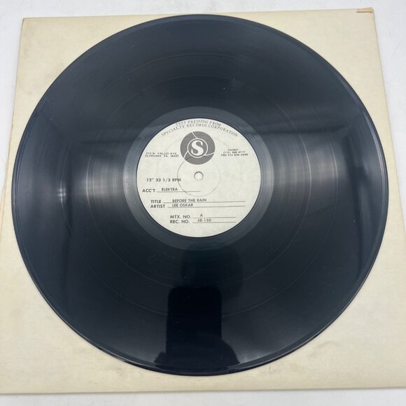 Lee Oskar Before The Rain LP Test Pressing 1978 Elektra 6E-150 - Picture 3 of 7